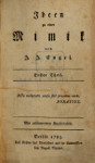 Engel: Titelblatt Bd. 1