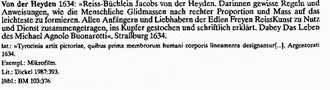Heyden 1634, Bibliographie