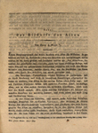 Hirt 1815, Titelblatt Titel