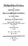 Jeitteles, Titelblatt, Bd. I.