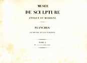Clarac 1841, Planches I., Titelblatt