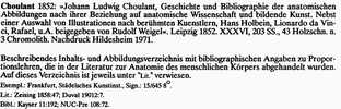 Choulant 1852, Bibliographie