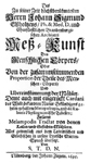 Elsholtz, Titelblatt