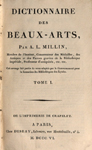 Millin 1806, Titelblatt Bd. I