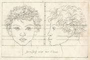 Schadow 1835, Taf.X, Detail, Kopf eines 11jährigen