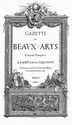 Gazette des Beaux Arts, Titelblatt