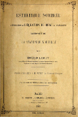 Lagout 1863, Titelblatt.